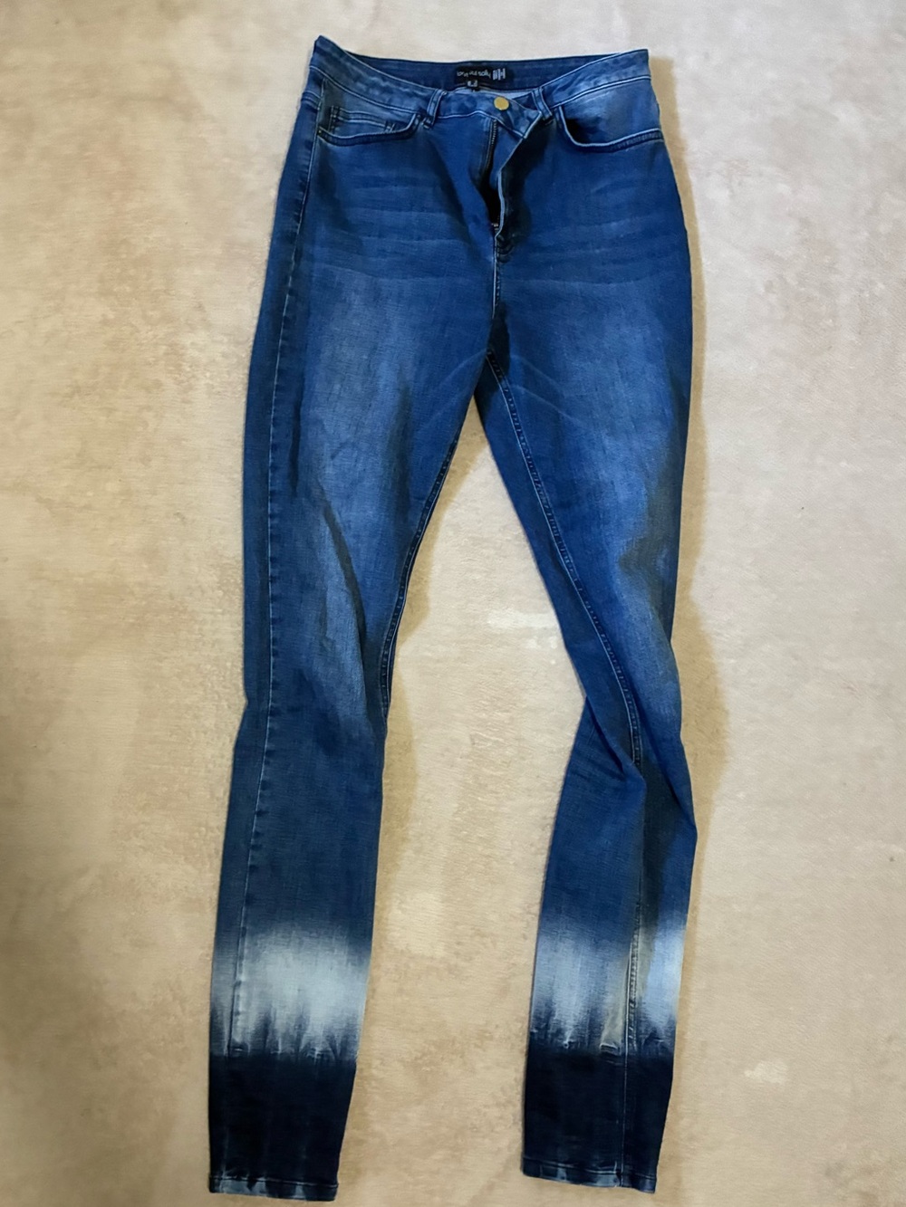 Extra TALL 37” Inseam Blue Skinny Jeans
